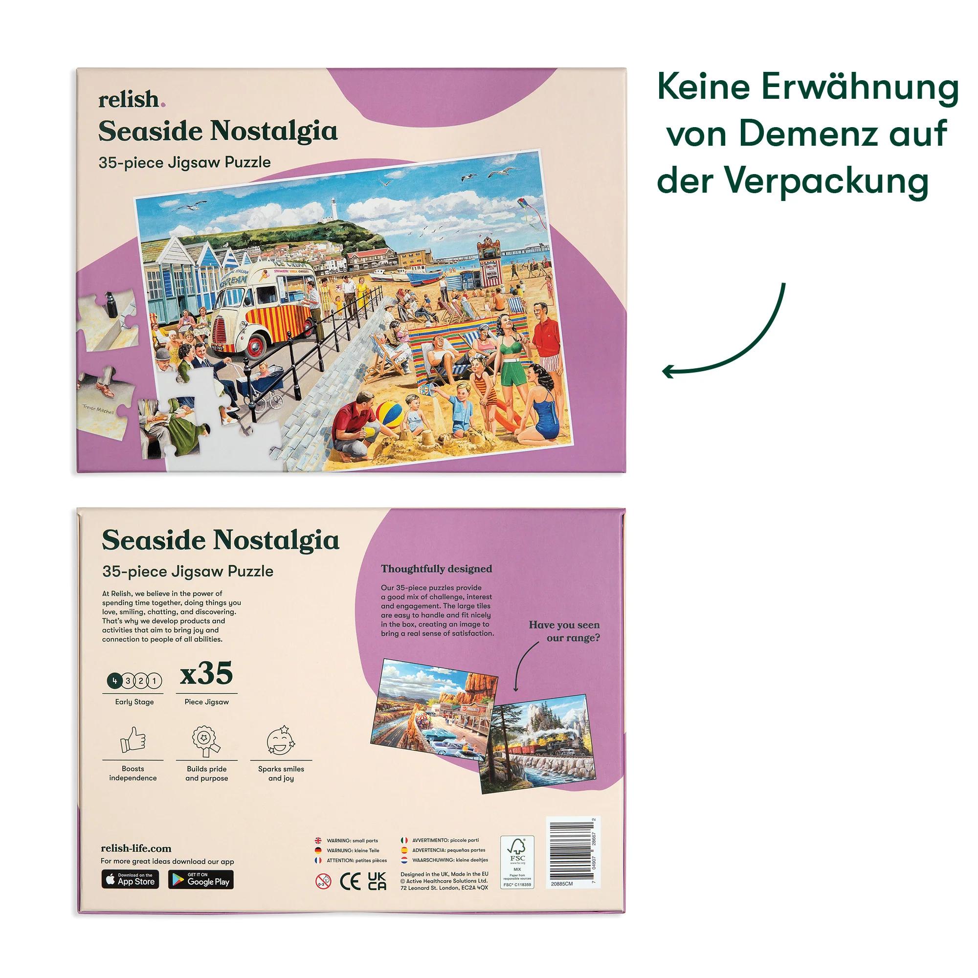 Senioren Puzzle „Meeresufer“, 35 Teile, Puzzle für Menschen mit Demenz, 31x22 cm - Image 8