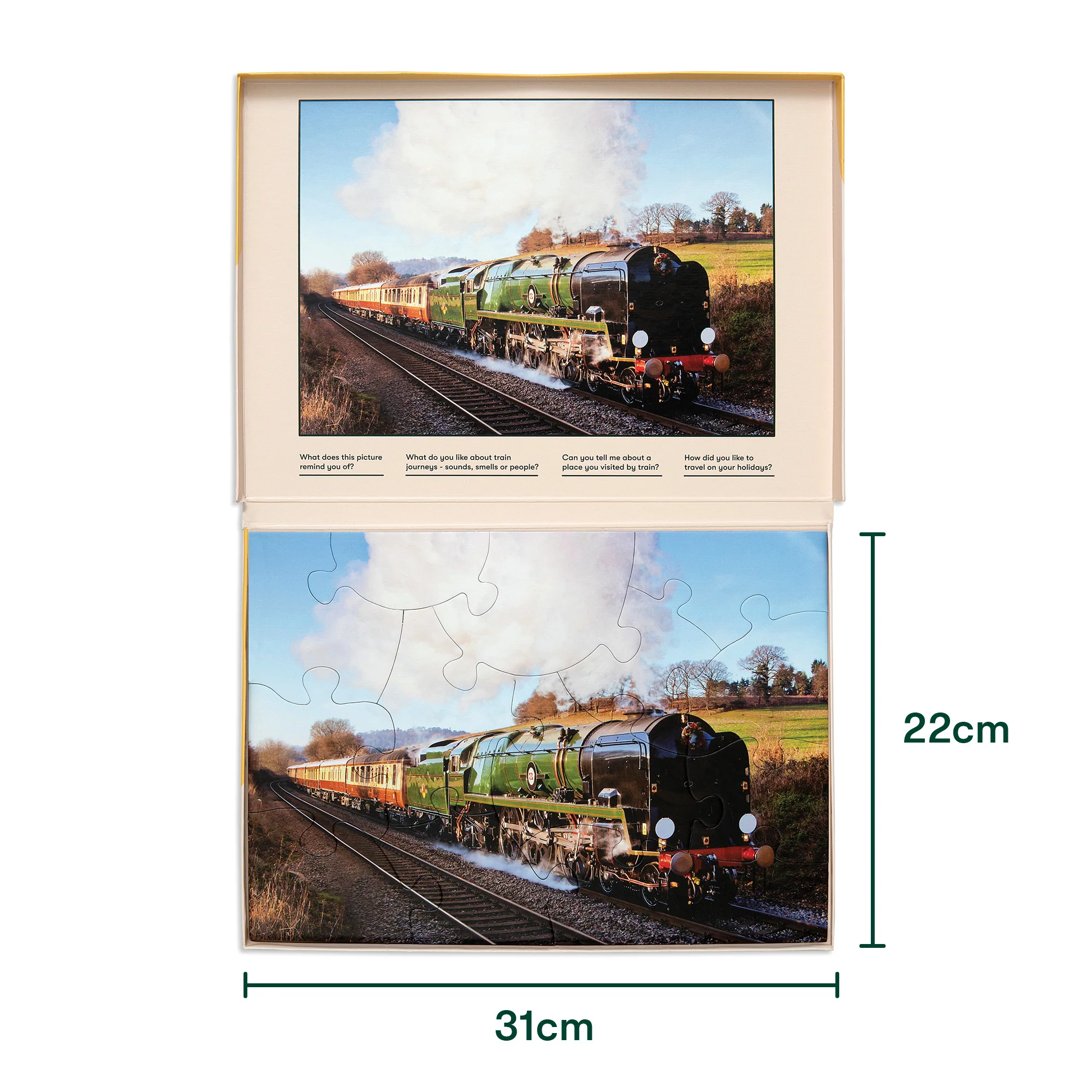 Senioren Puzzle „Orient Express“, 13 Teile, Puzzle für Menschen mit Demenz, 31x22 cm - Image 4