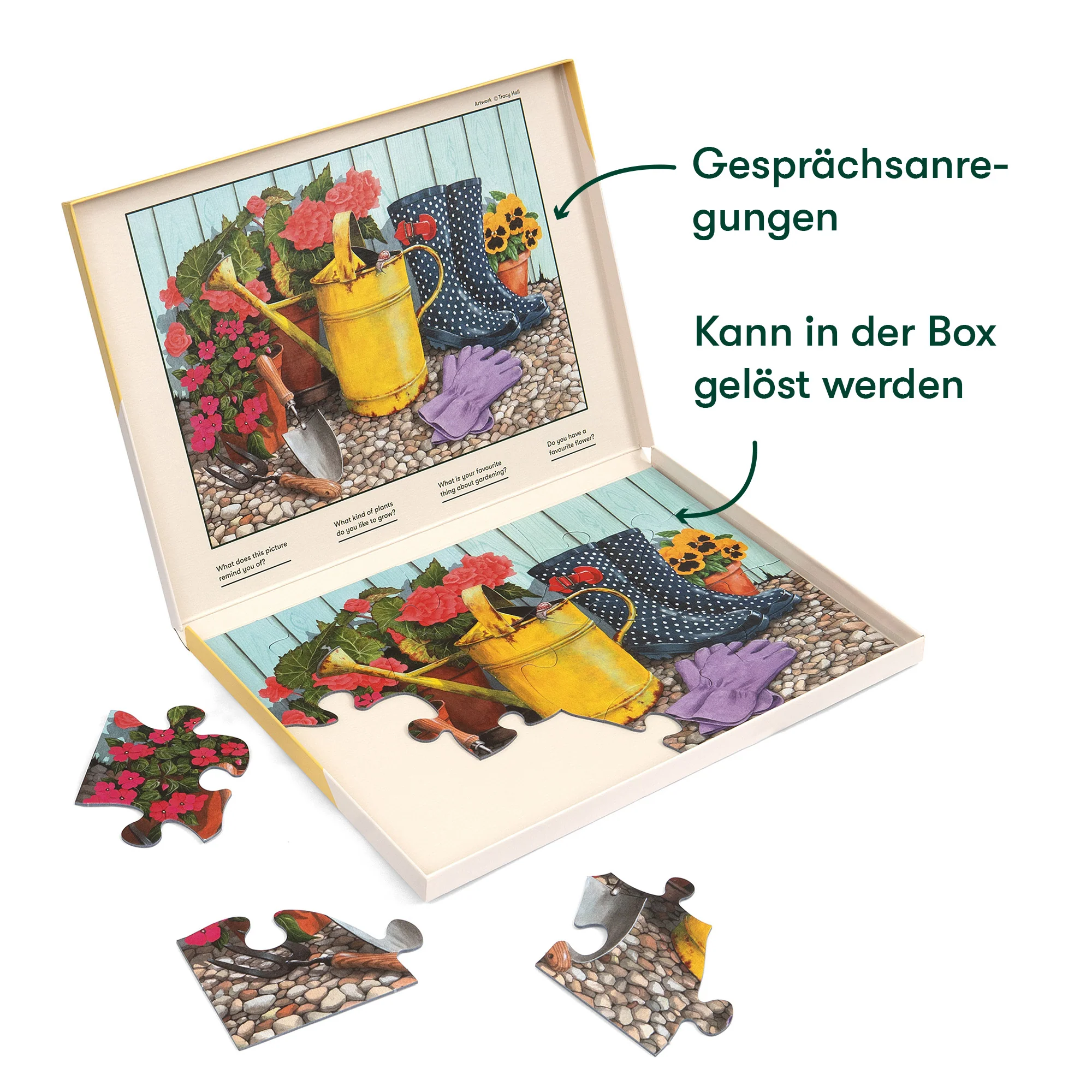 Senioren Puzzle „Wunderschön blühend“, 13 Teile, Puzzle für Menschen mit Demenz, 31x22 cm - Image 2