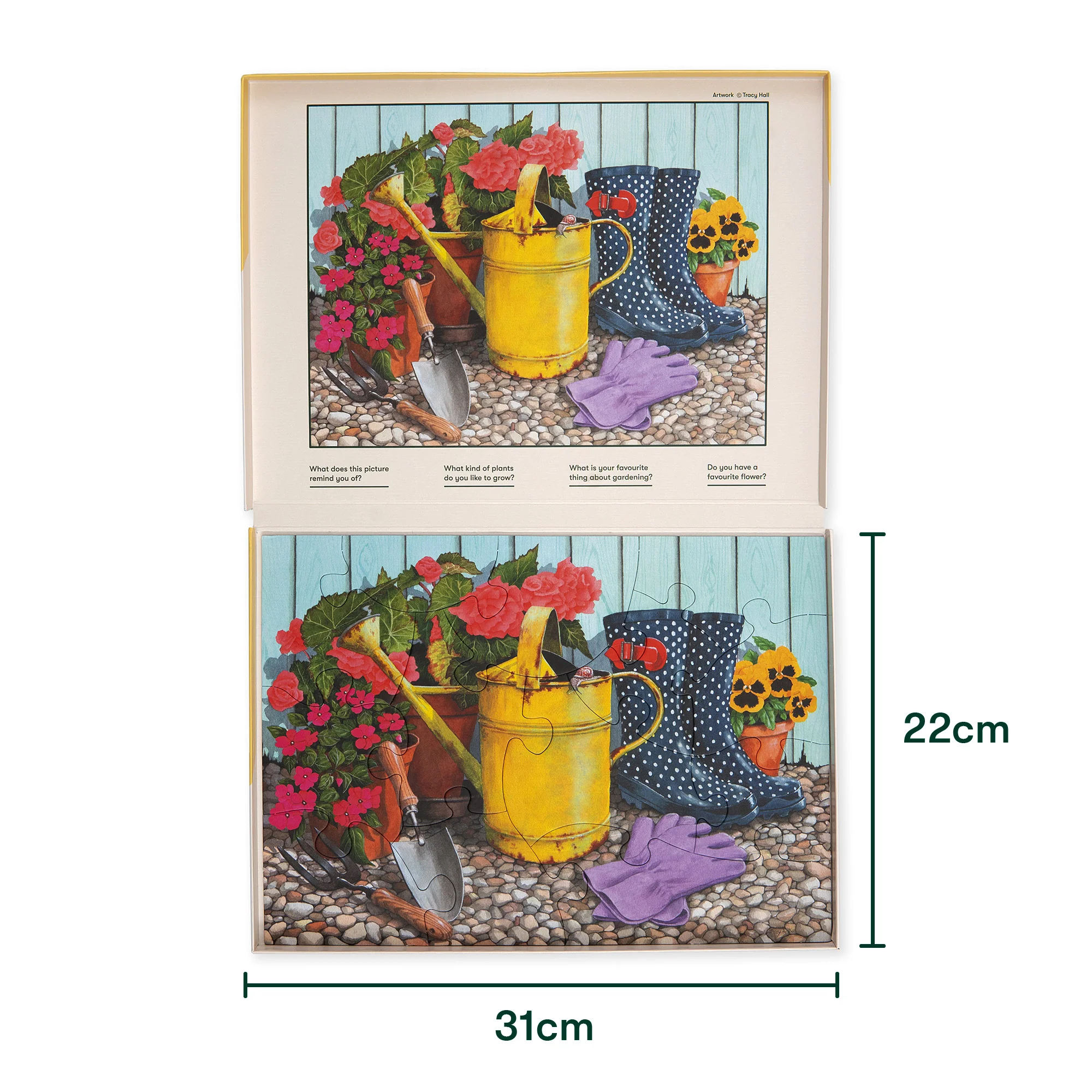 Senioren Puzzle „Wunderschön blühend“, 13 Teile, Puzzle für Menschen mit Demenz, 31x22 cm - Image 4