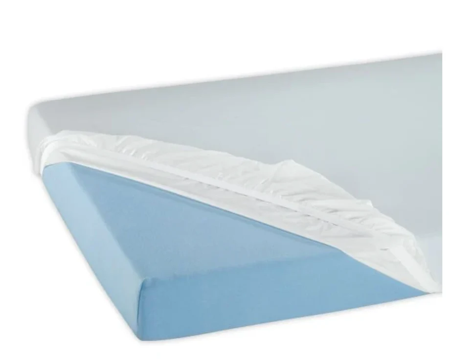 Spannbetttuch PVC, fixiert, Folienstärke 0,15 mm, weiß, 100 x 200 x 20 cm - Image 3