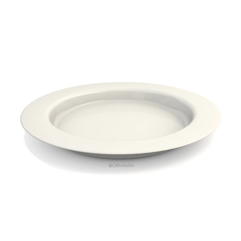 Spezial-Teller mit Kipp-Trick, Ø 27 cm, Ornamin 921, Tellerranderhöhung, Kunststoff - Image 3