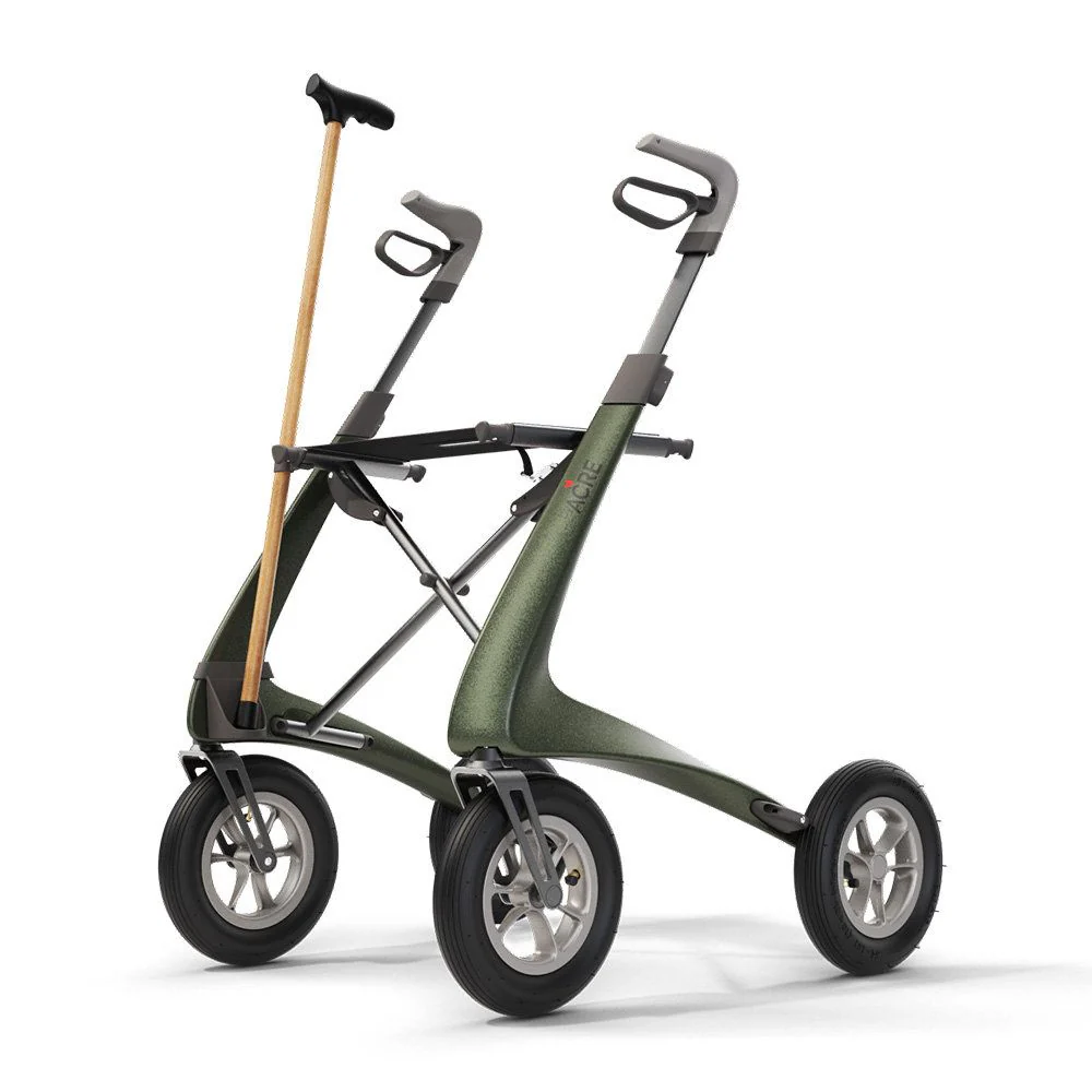Stockhalter zum Rollator Carbon Overland