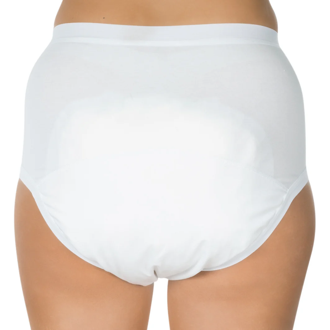 Suprima Bodyguard-Slip 2 mit Fixierlaschen, PU-Wäscheschutz, Inkontinenz-Slip 1258 - Damen, weiß - Image 3