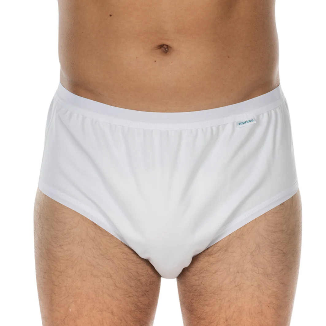 Suprima Bodyguard-Slip Ultra, Baumwoll-Jersey, Inkontinenz-Slip 1270, Schlupfform - unisex, weiß - Image 4