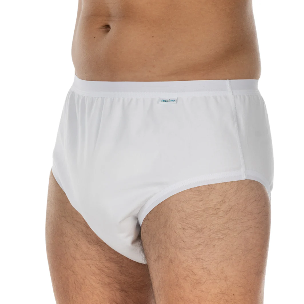 Suprima Bodyguard-Slip Ultra, Baumwoll-Jersey, Inkontinenz-Slip 1270, Schlupfform - unisex, weiß - Image 5