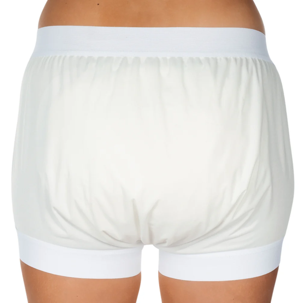 Suprima Inkontinenz-Slip 1217, PU-Slip als Überhose, Schlupfform, breiter Schritt - unisex, weiß - Image 3