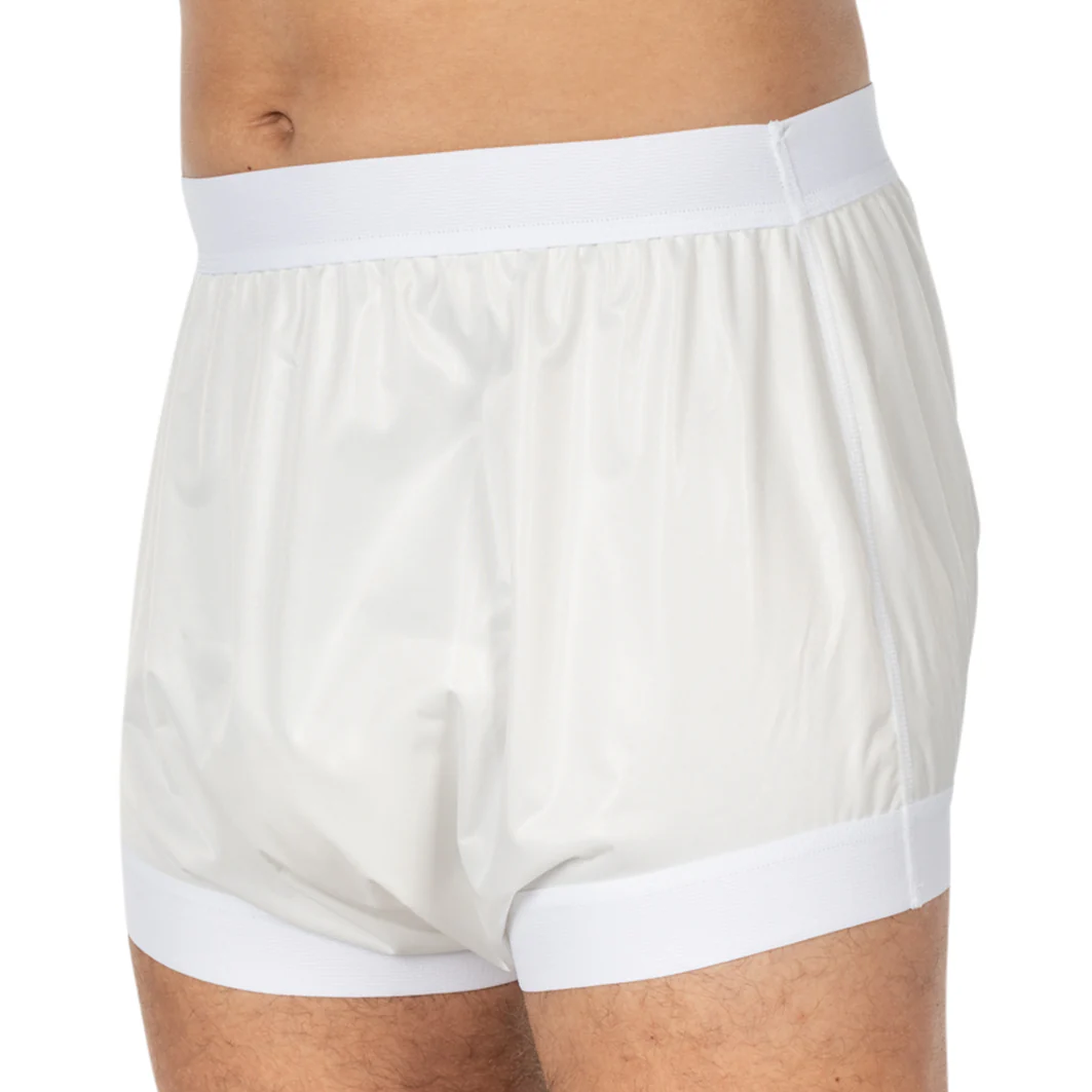Suprima Inkontinenz-Slip 1217, PU-Slip als Überhose, Schlupfform, breiter Schritt - unisex, weiß - Image 5