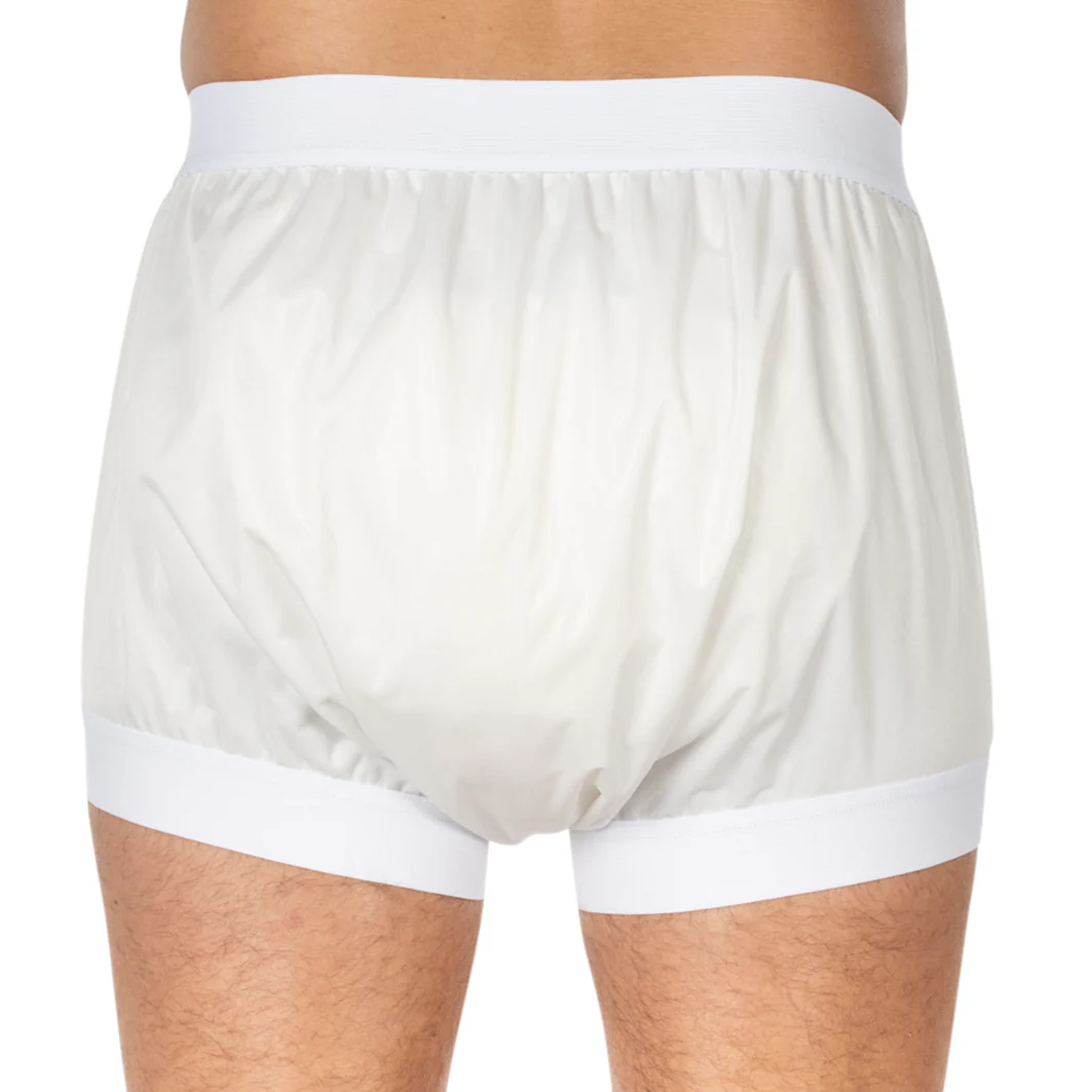 Suprima Inkontinenz-Slip 1217, PU-Slip als Überhose, Schlupfform, breiter Schritt - unisex, weiß - Image 6