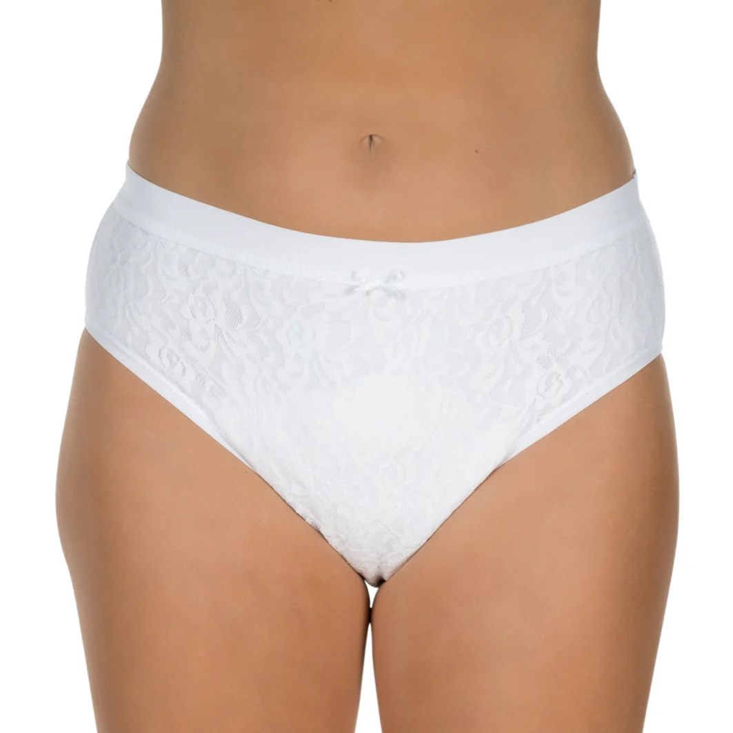 Suprima LaDonna-Slip, PU-Wäscheschutz, Inkontinenz-Slip 1267 - Damen, weiß