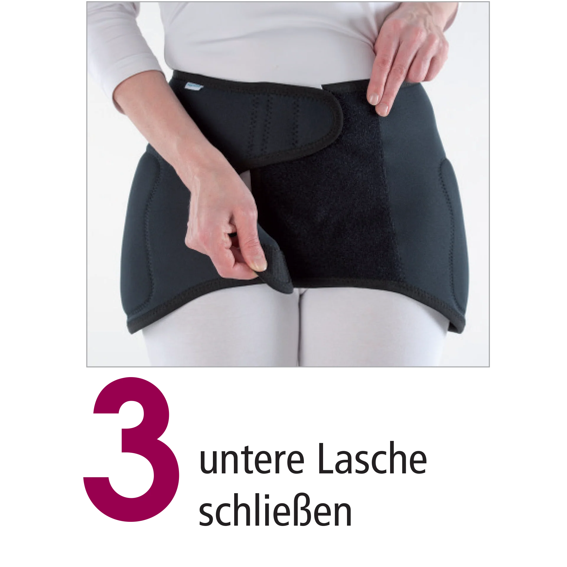 Suprima PHYSIOprotect Hüftschutzgürtel mit integrierten Protektoren, Klettverschluss, unisex, anthrazit - Image 4