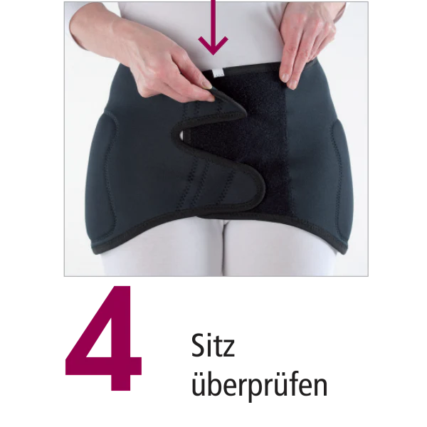 Suprima PHYSIOprotect Hüftschutzgürtel mit integrierten Protektoren, Klettverschluss, unisex, anthrazit - Image 5