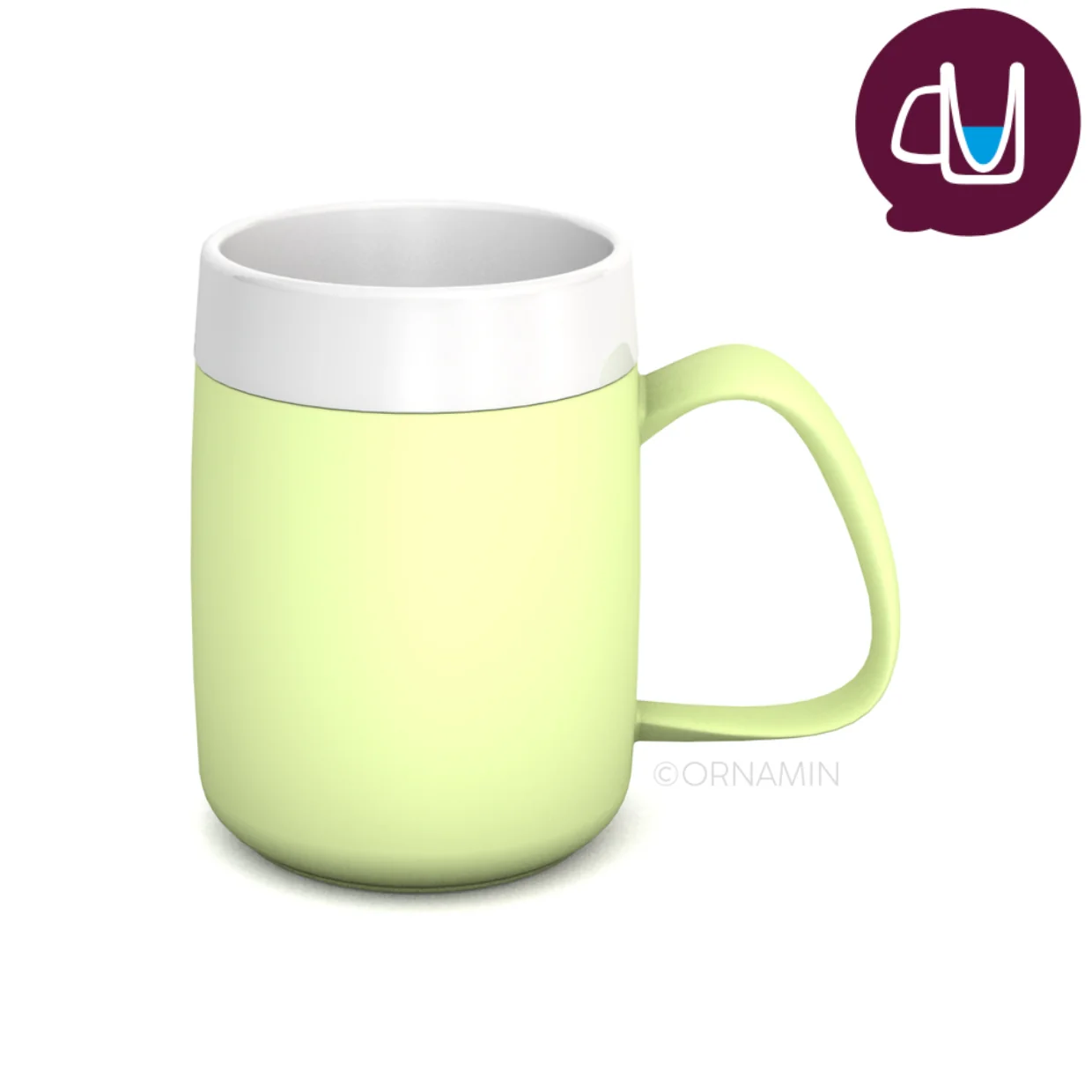 Thermobecher mit Trink-Trick, 160 ml, Ornamin 207, Warmhaltebecher, konischer Innenraum, Kunststoff - Image 4