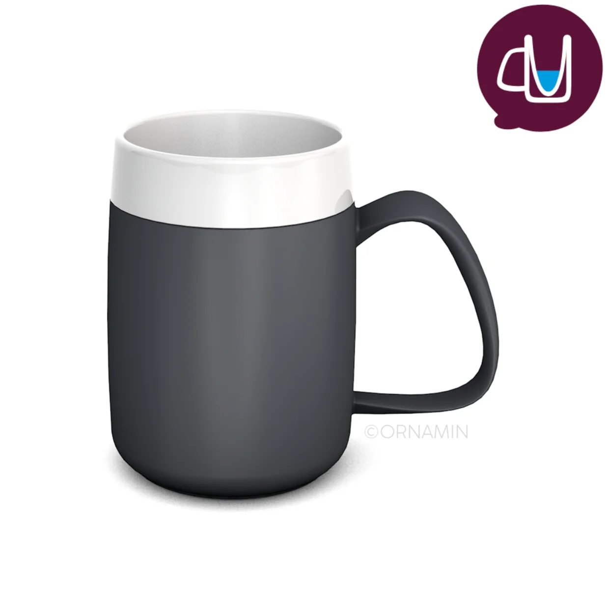 Thermobecher mit Trink-Trick, 160 ml, Ornamin 207, Warmhaltebecher, konischer Innenraum, Kunststoff - Image 5