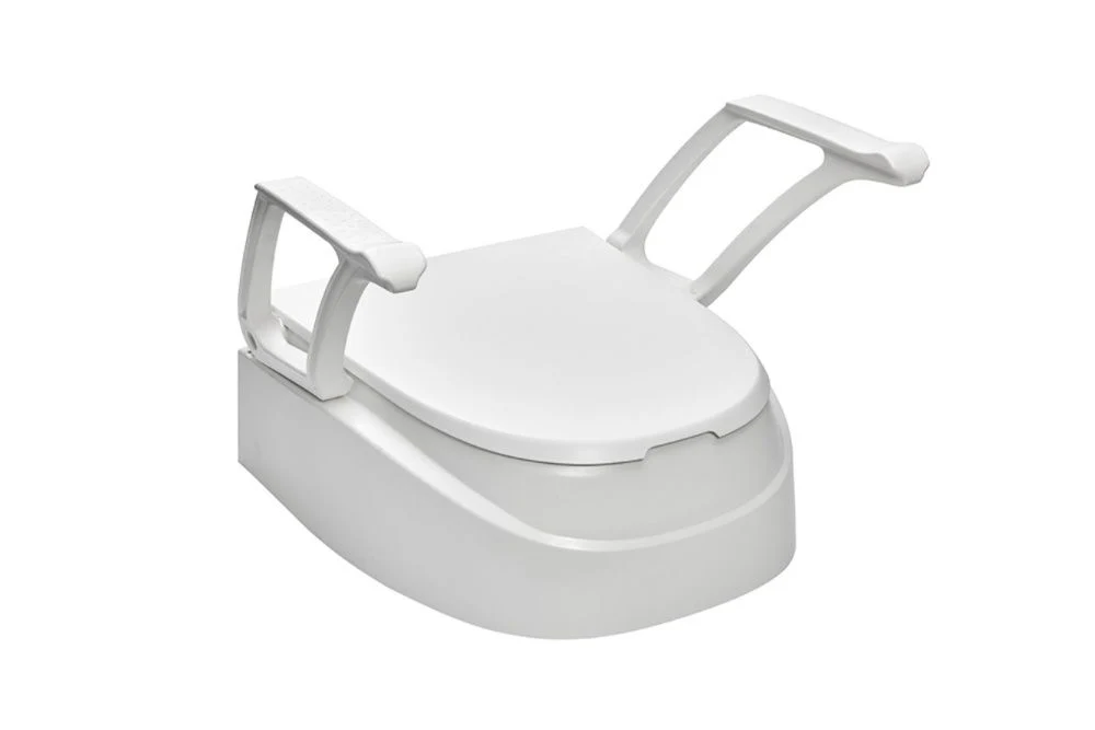 Toilettensitzerhöhung QuickTop , mit Armlehnen, Erhöhung 6, 12 oder 15 cm