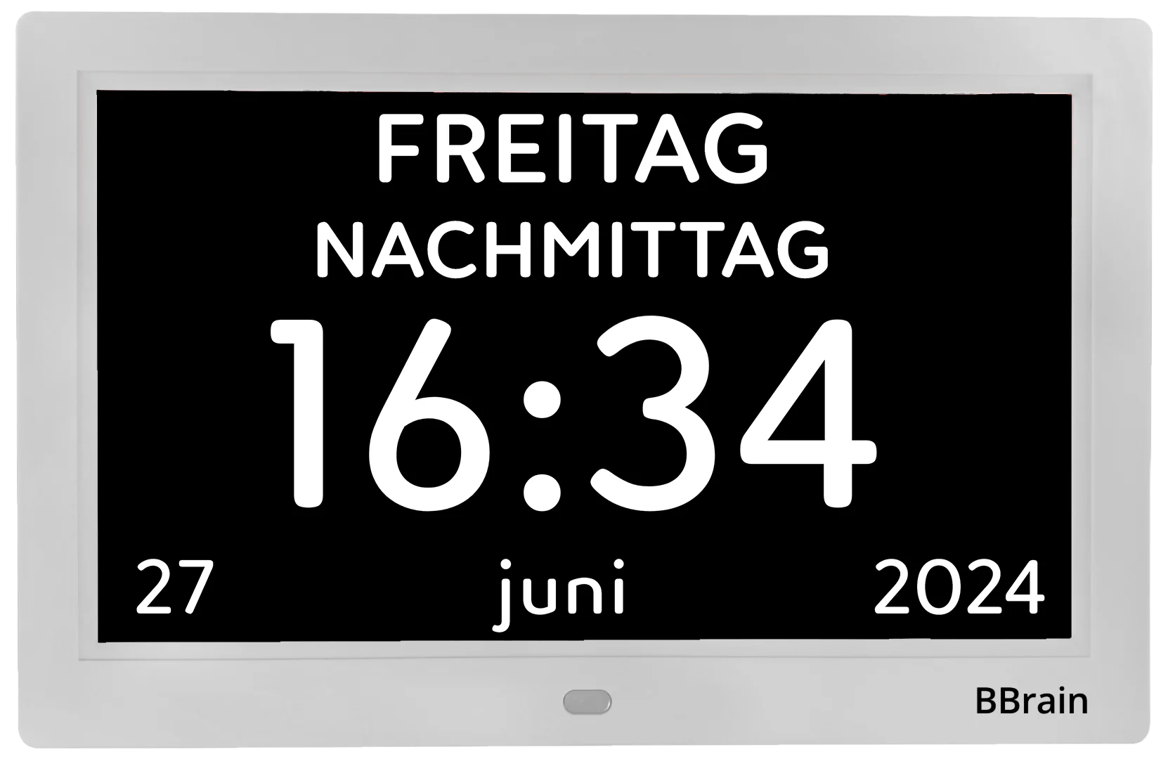 XL-Uhr mit vorprogrammierten Erinnerungen, 10 Zoll Bildschirm, BBrain Basic Analog Uhr - Image 14