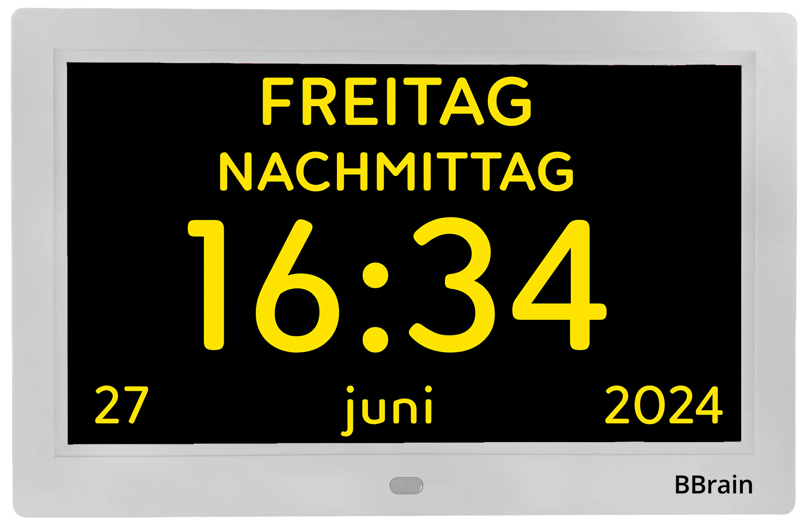 XL-Uhr mit vorprogrammierten Erinnerungen, 10 Zoll Bildschirm, BBrain Basic Analog Uhr - Image 16
