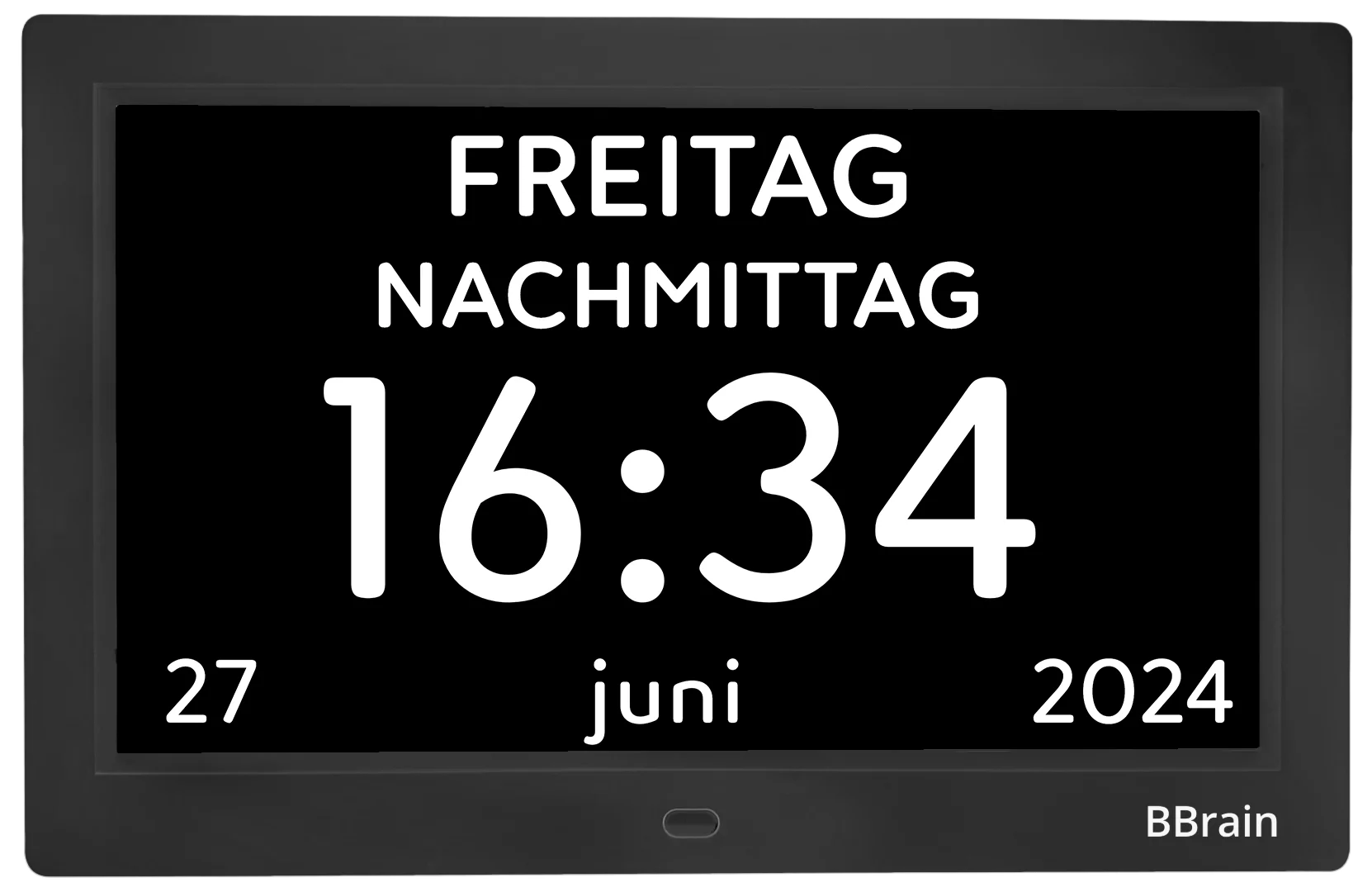 XL-Uhr mit vorprogrammierten Erinnerungen, 10 Zoll Bildschirm, BBrain Basic Analog Uhr - Image 8